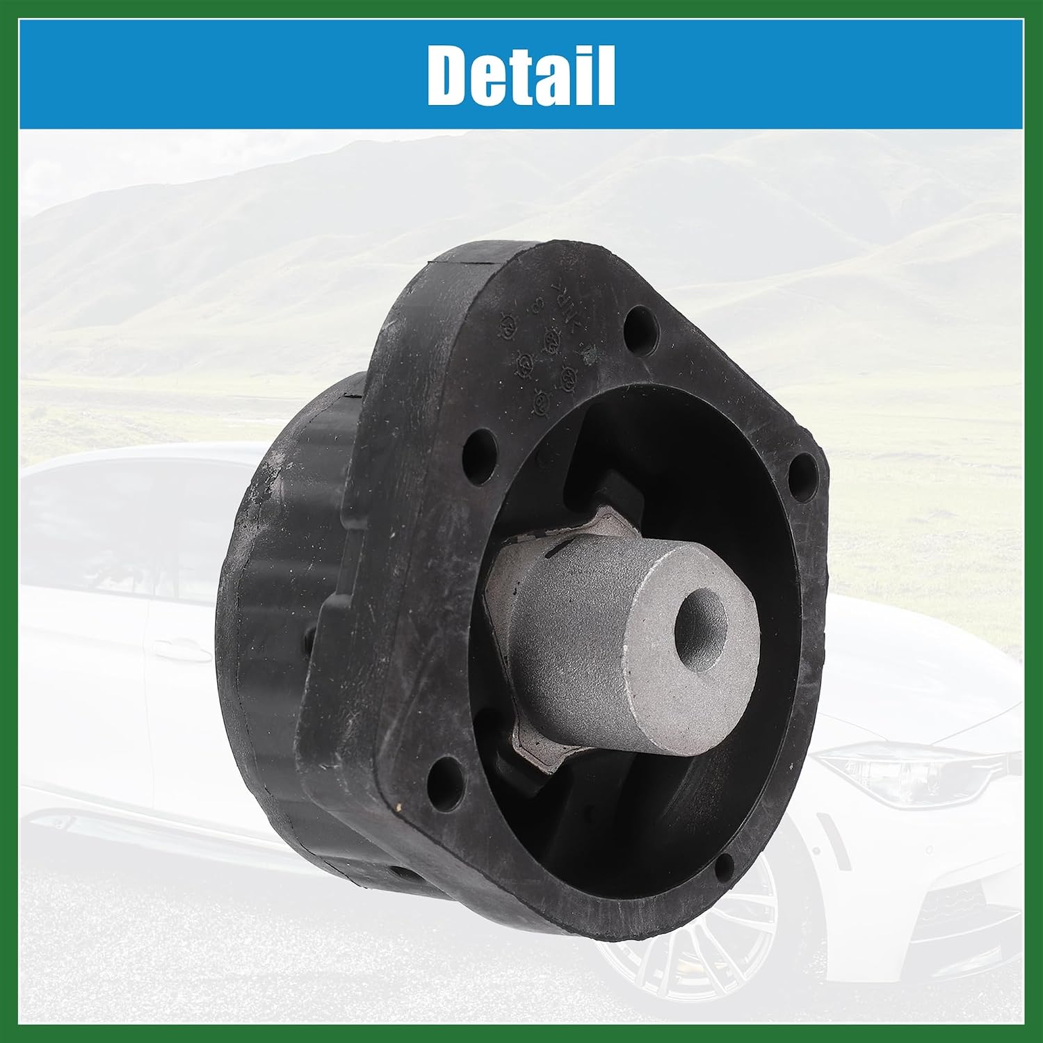 Motoforti No.22316773125 Rear Engine Transmission Mount for BMW 325Ci 2.5L L6 2001-2005 Rubber Black Long-lasting