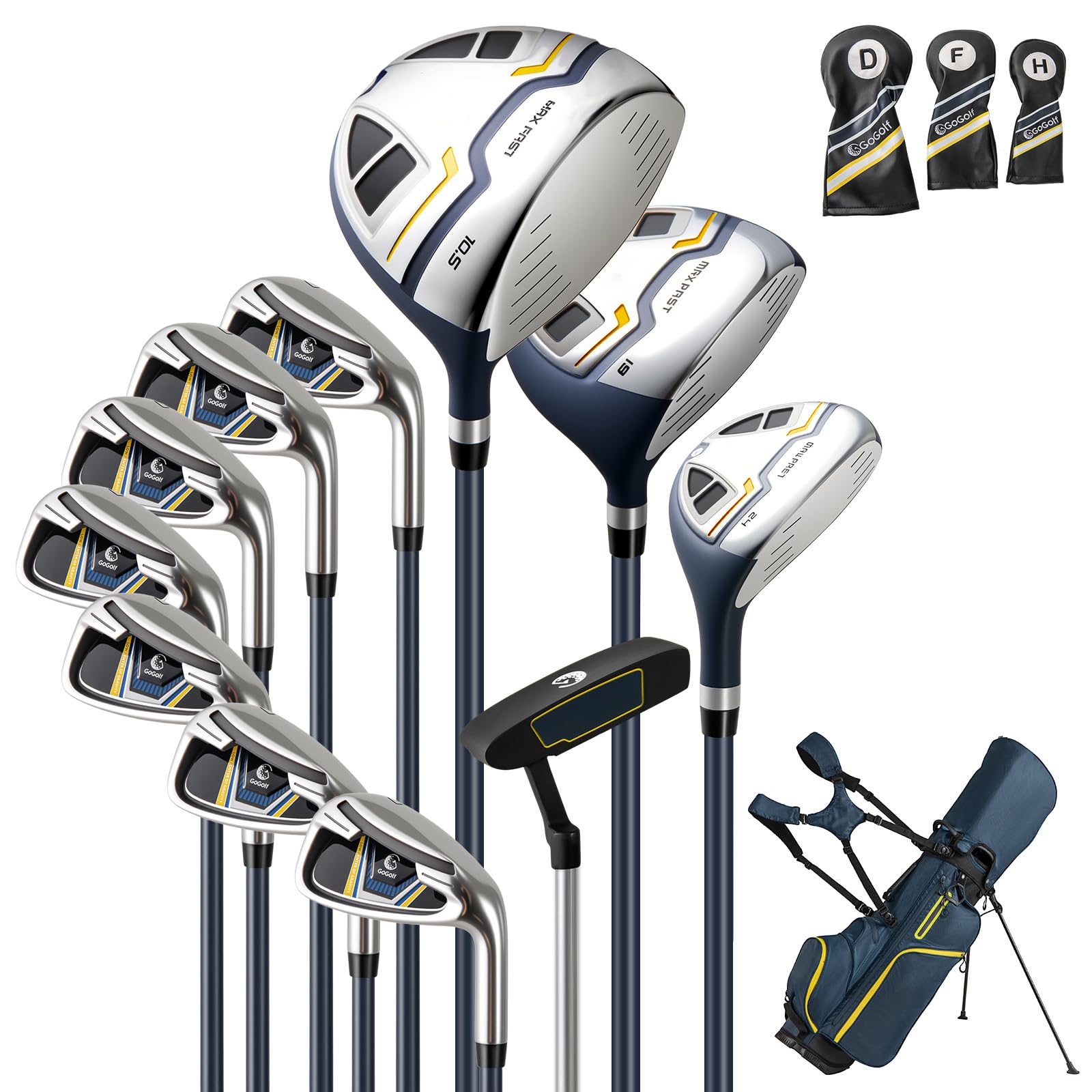 COSTWAY 12 Pieces Complete Golf Clubs Set for Men Women