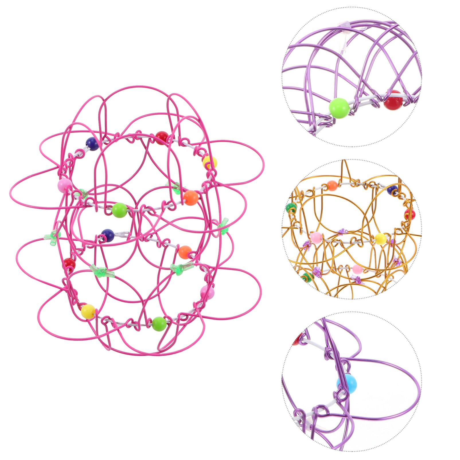 WHAMVOX Jouet Panier De Fleurs Mandala 36 Formes Ornements Anneaux en Fer Compact Et LéGer pour Enfants Et Adultes Activité CréAtive Relaxante