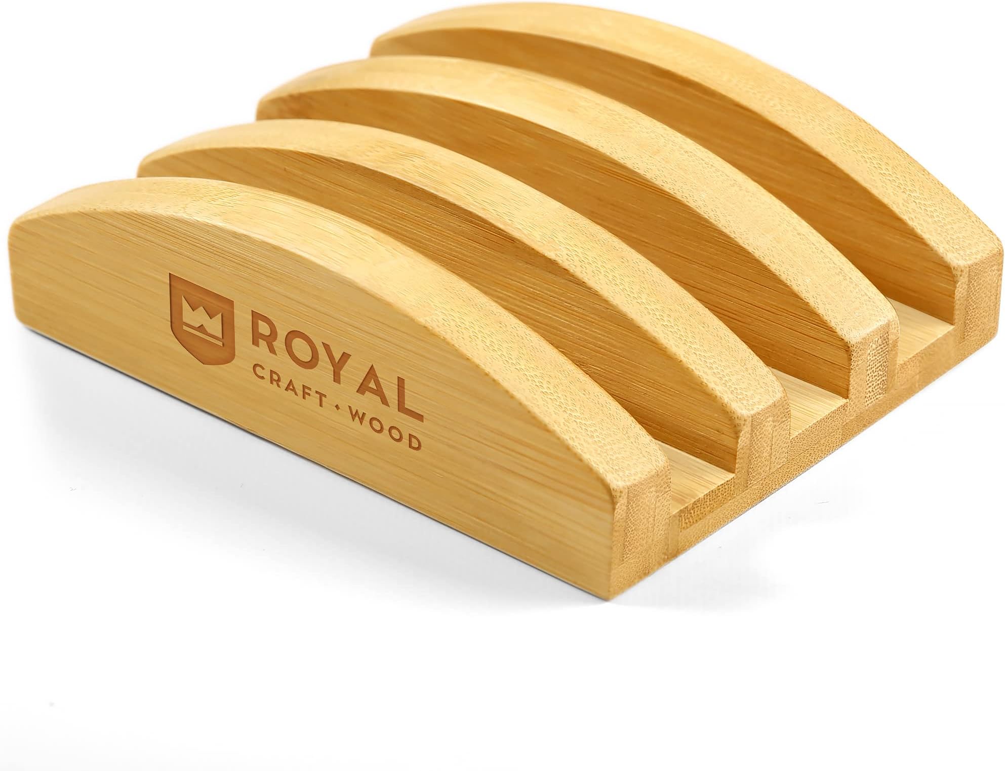 ROYAL CRAFT WOOD Cutting Board Organizer - Cutting Board Stand and Holder for Countertop Space Optimization, Cutting Board Rack That Holds up to 3 Cutting Boards to 0.6 Inches Thick