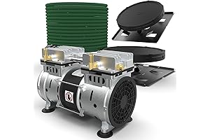 110V Pond Aerator System for Deep Water Circulation | 5.76CFM 1 Acre Pond Lake Aerator