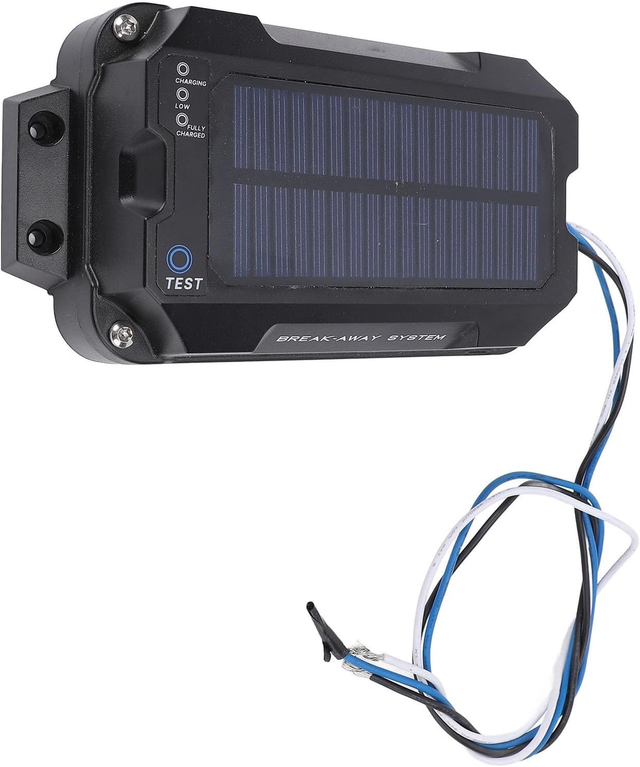 Acouto Trailer Breakaway Brake Controller Kit with Builtin Solar Panel, IP65 for Caravans and Trailers, Easy Installation