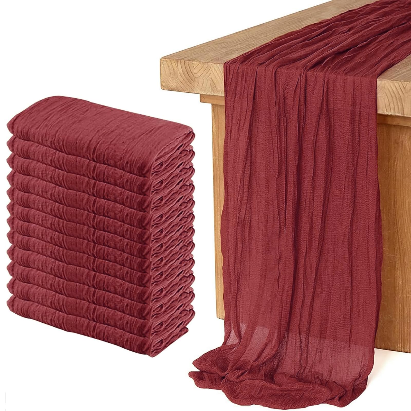 Runner da tavola in tulle velato per fai da te, artigianato, matrimoni, compleanni, tè, picnic, Natale, decorazione della cucina, 90 x 400 cm