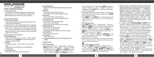 Miniatura 3 de Bits and Pieces Juego Sudoku de mano, juego de Sudoku electrónico de bolsillo con pantalla LED, mide 2-34 pulgadas de ancho x 4-34 pulgadas de largo