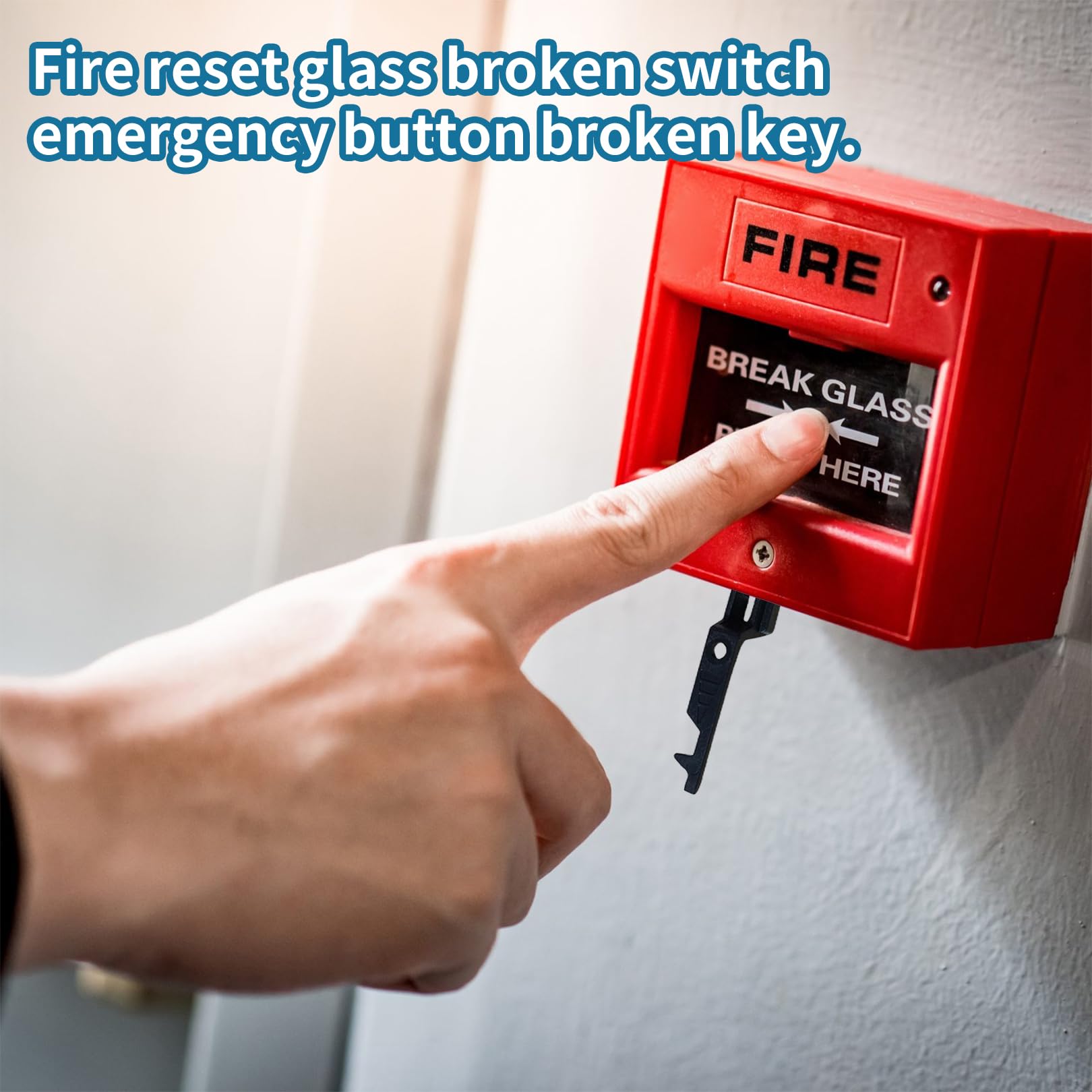 10Pcs Fire Alarm Test Key,Emergency Test Release Keys For Break Glass Switch,Universal Fire Alarm Light Test Keys,Call Point Test Key,Durable & Handy - Essential Tool for Emergency Services - Image 3
