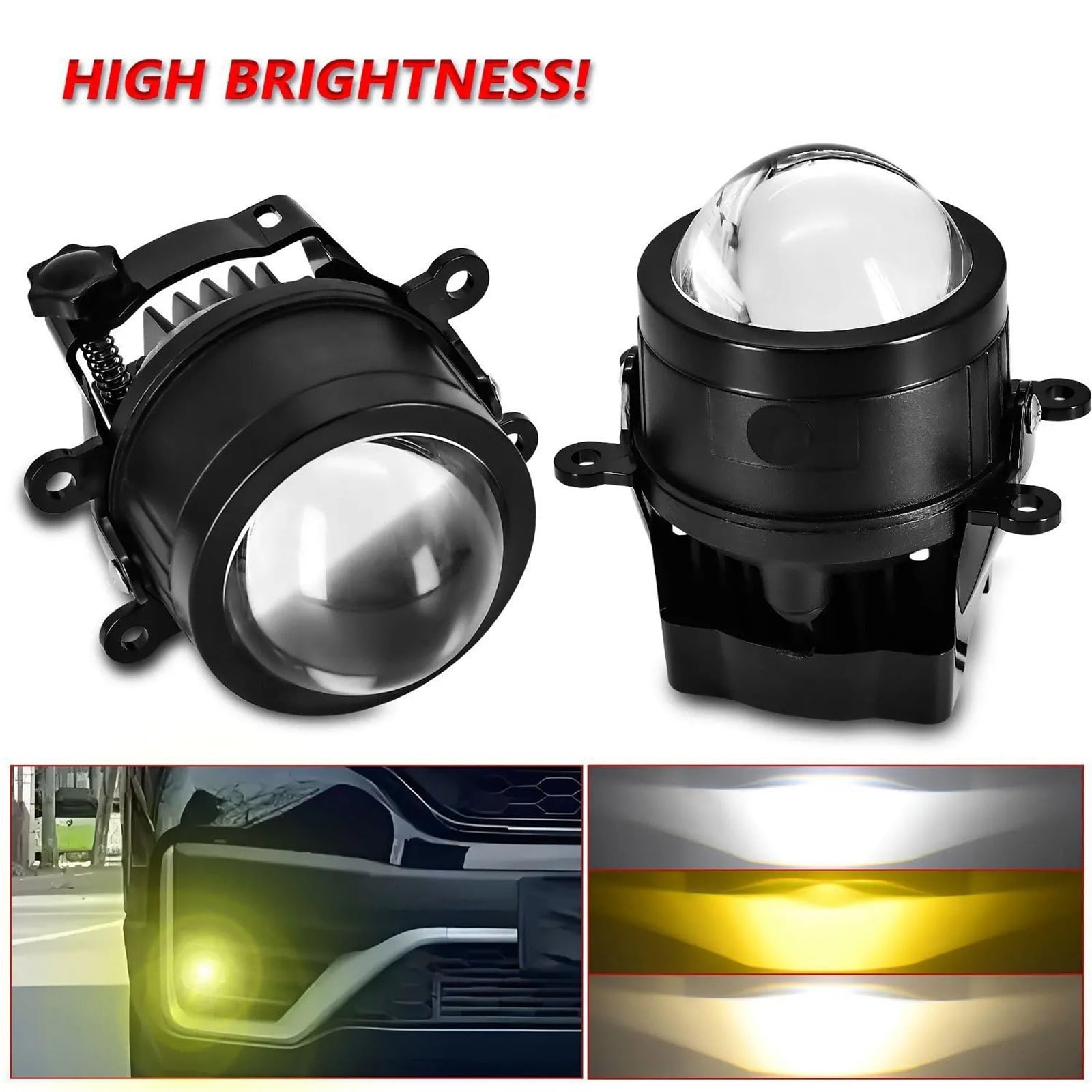 Faros Antiniebla Para Para RDX TL Para TSX 2010-2014 Lente 6000K Luz Antiniebla Automática Blanca Super Brillante 500W HID LED Proyector Antiniebla Delantero(2PCS)