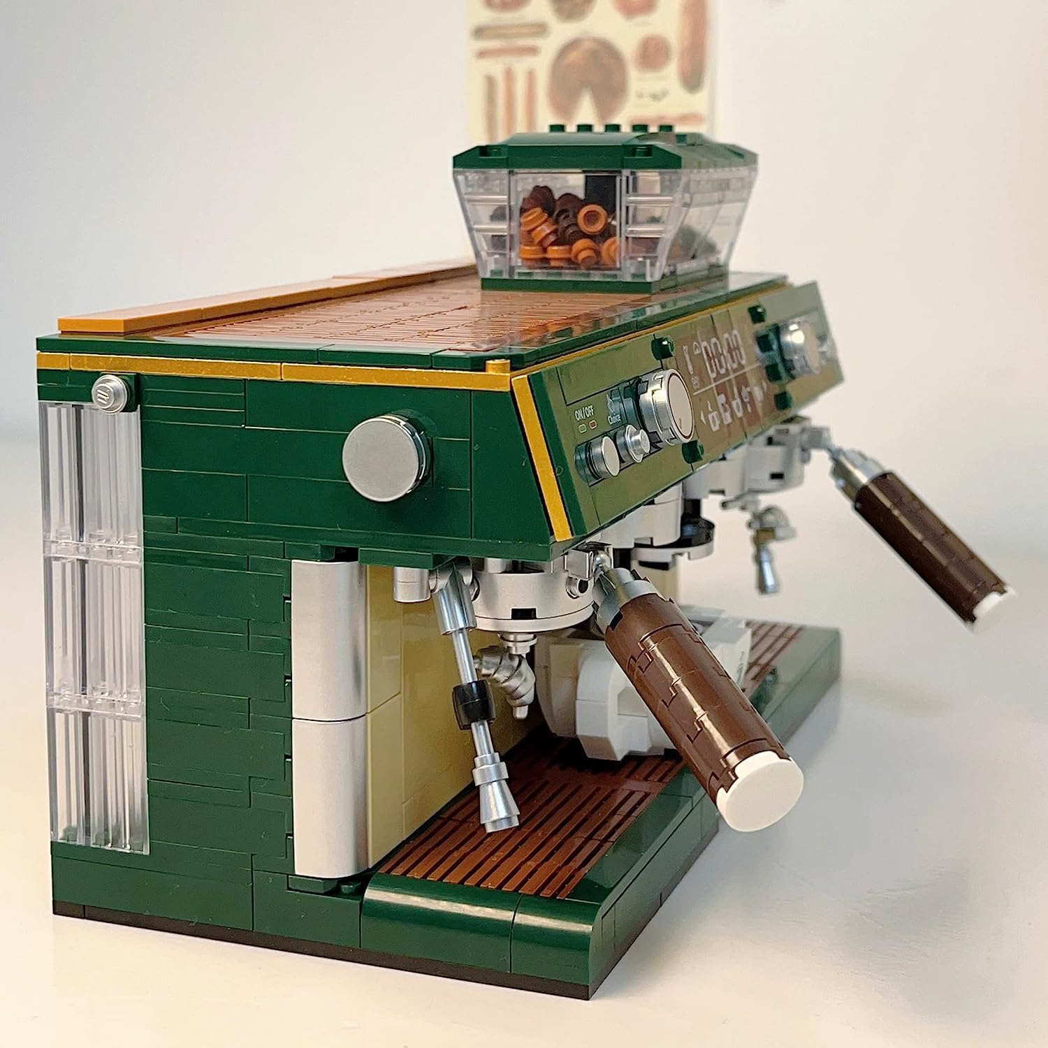 Kit di mini mattoncini per macchina da caffè, 928 pezzi, mini mattoncini creativi, modello da collezione, regalo per bambini e adulti