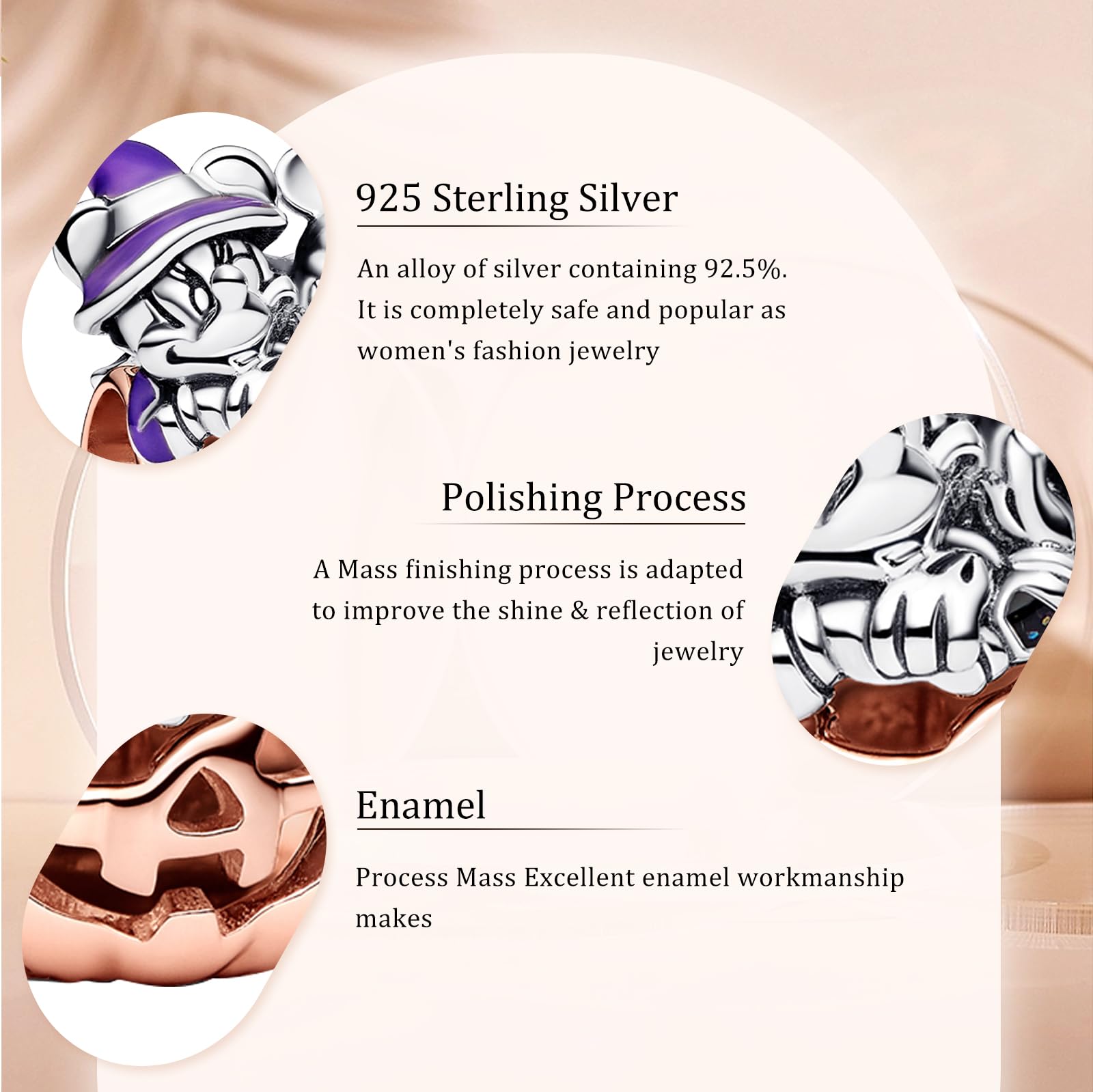 HAEPIAR S925 Sterling Silver Charm per Bracciale Collana Charm Dangle Hero Movie Regali per donne