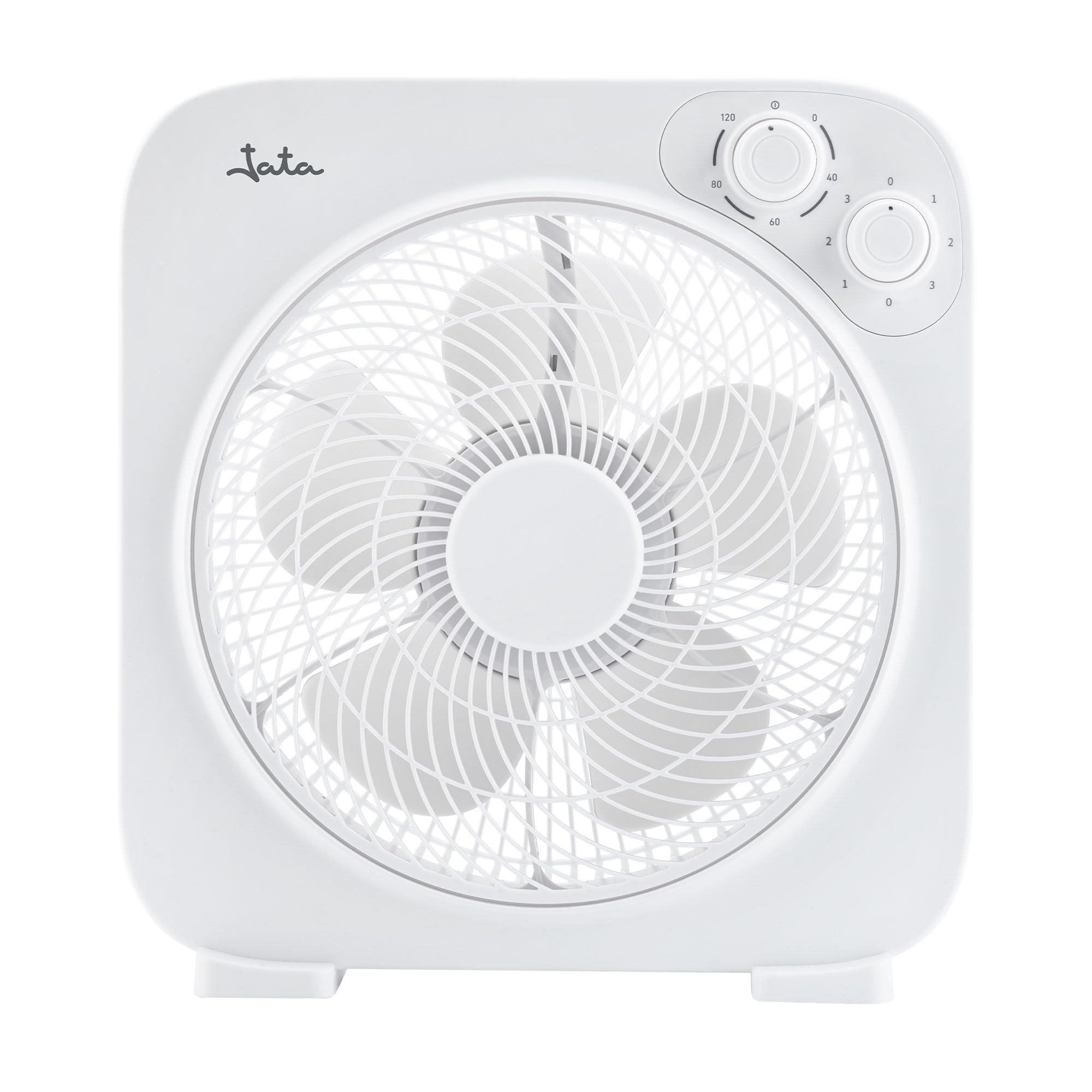 JATA JVVS3116 - Floor Fan 45W with Timer 120 min, Floor Fan 5 Blades, 3 Speeds, Rotating Grid, Powerful and Compact Fan