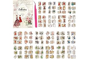 Alideco Vintage Scrapbook Stickers: Enhance Journaling with Retro People