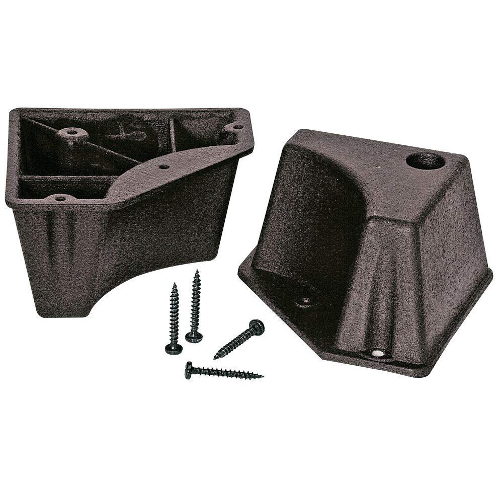 Ferplast Niche pour Chiens pour l'extérieur Domus Medium en Bois FSC, Pieds isolants en Plastique, Grille pour l'aération, Porte Anti-morsures en Aluminium