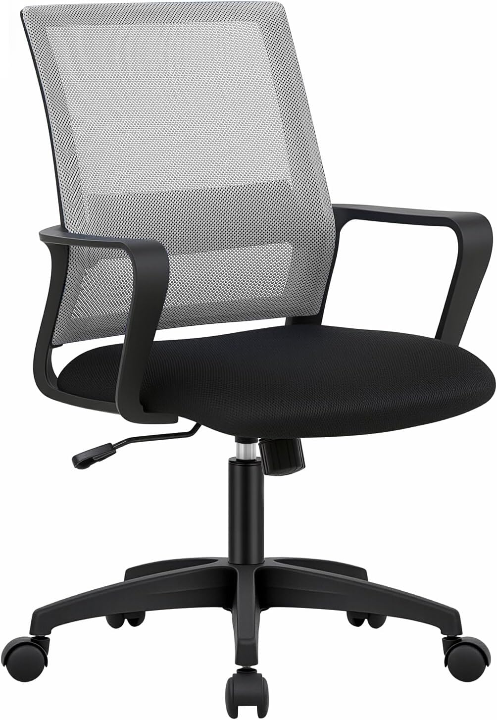 PayLessHere Gaming Chair Ergonomic Computer Chair Office Chair Video Game Chairs with Lumbar Support Desk Chair Armrest Mid Black Cushion Swivel Rolling Chair with Wheels for Home Office (Grey)