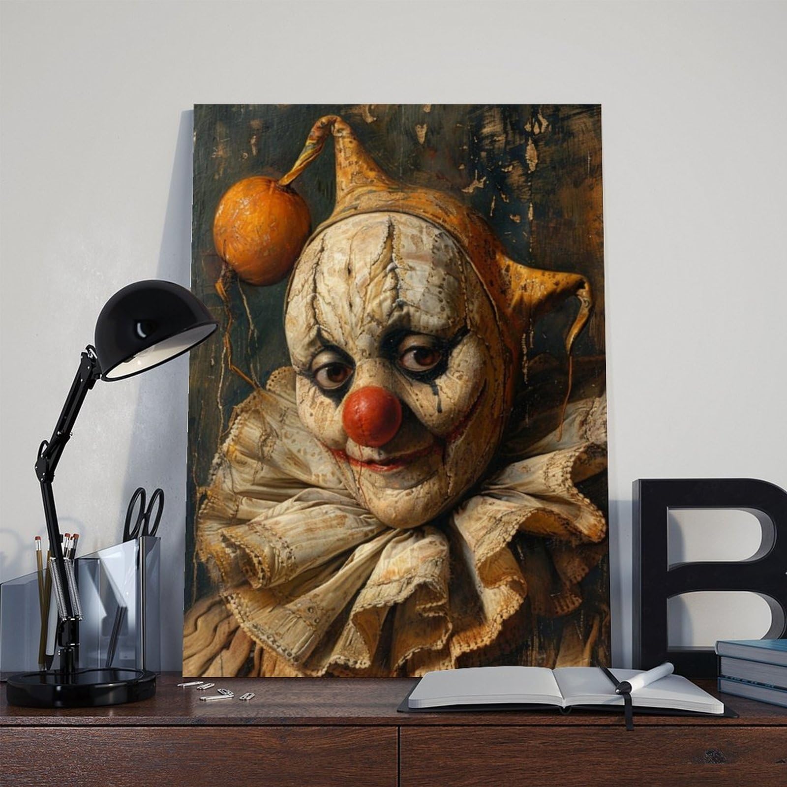 Commedia Dell' Poster su tela da parete, stampa artistica da parete, 60 x 90 cm