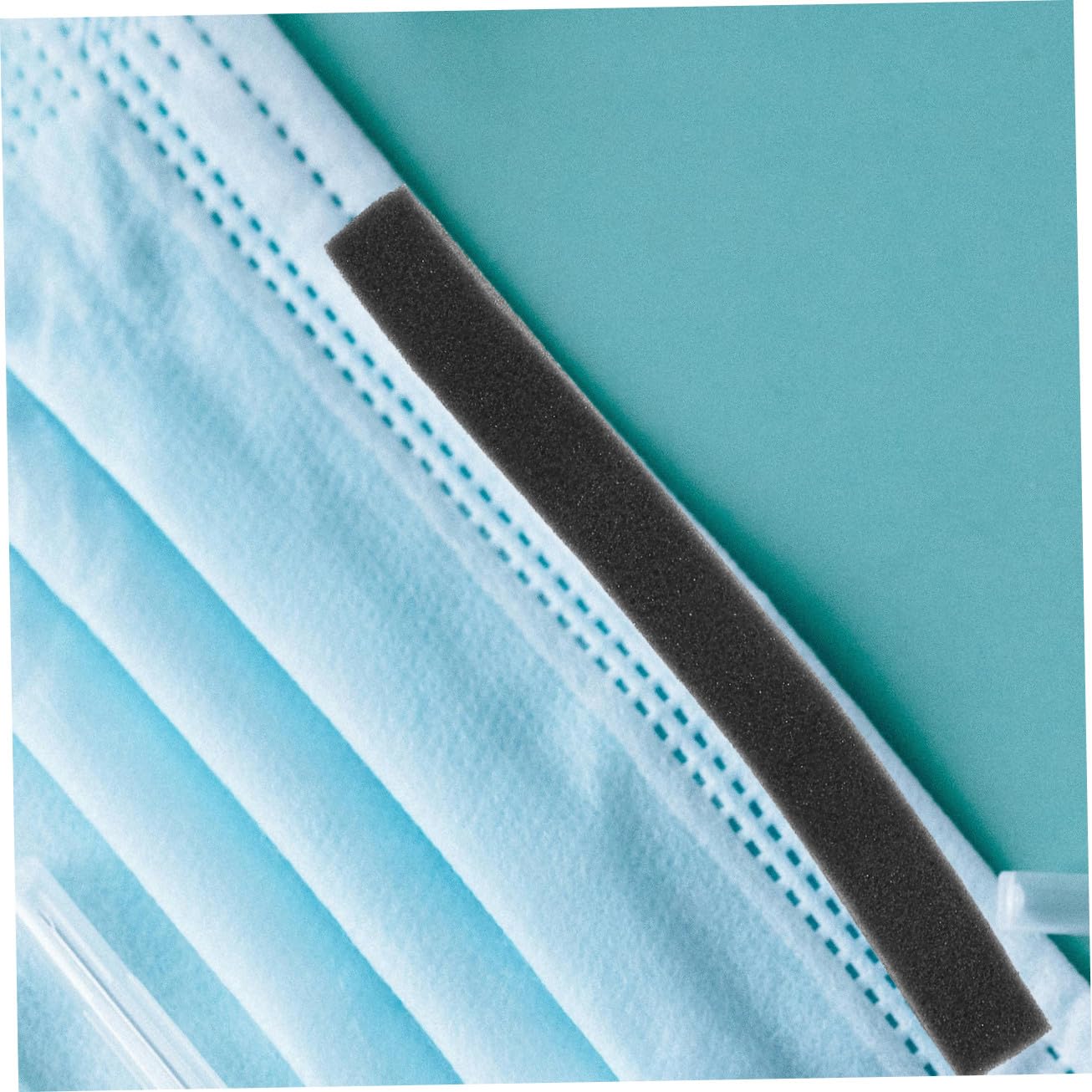 4 Pièces 1 Pont De Nez Éponge Masque Accessoires De Masque Bande De Pont De Nez Lunettes Anti-Buée Bande De Auto-Adhésive Plaquettes De Nez À Mémoire Coussin