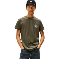 Tommy Jeans Uomo T-Shirt Maniche Corte Slim Font Play con Scollo Rotondo