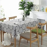 Vista 3 de Bringsine - Mantel de lino lavable, diseño vintage, varios tamaños