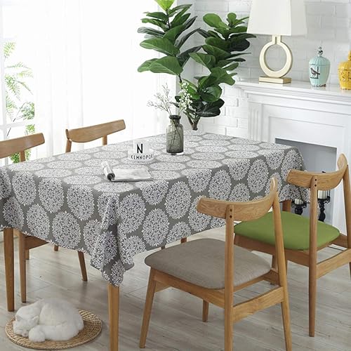 Bringsine - Mantel de lino lavable, diseño vintage, varios tamaños