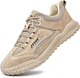 [Vic Gray] ドライビングシューズ メンズ トレッキングシューズ レースアップ 革 蒸れない 登山 作業靴 スニーカー つま先保護 耐久性 手作り 軽量 防滑 ローカット 歩きやすい アウトドア スポーツ 運動靴