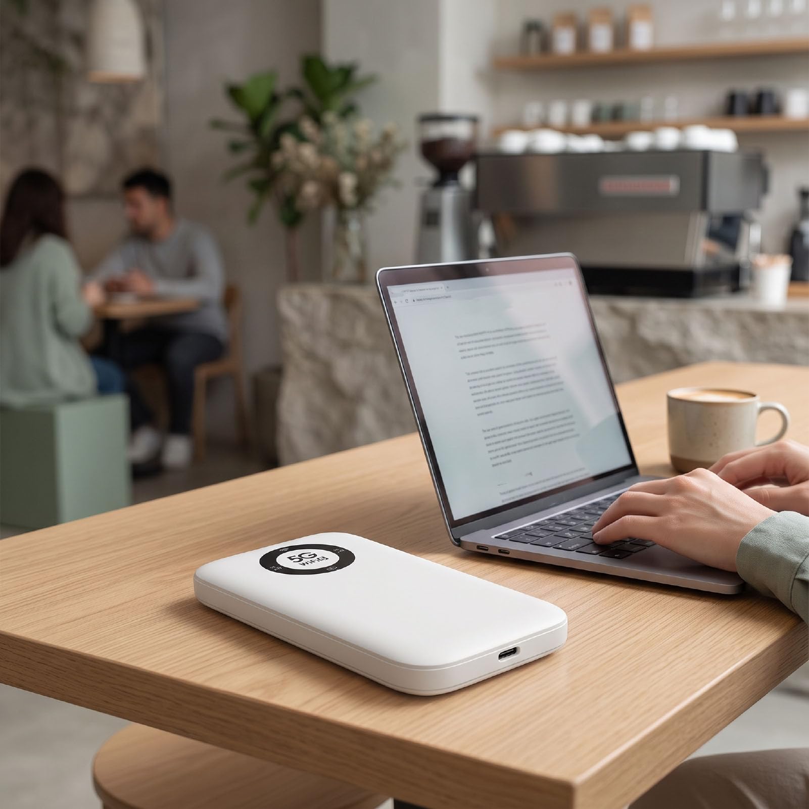 Tangxi Mobiler 5G-Hotspot WiFi 6, Tragbarer 6000-mAh-2-Gbit/s-Dualband-2,4-GHz- und 5-GHz-Router