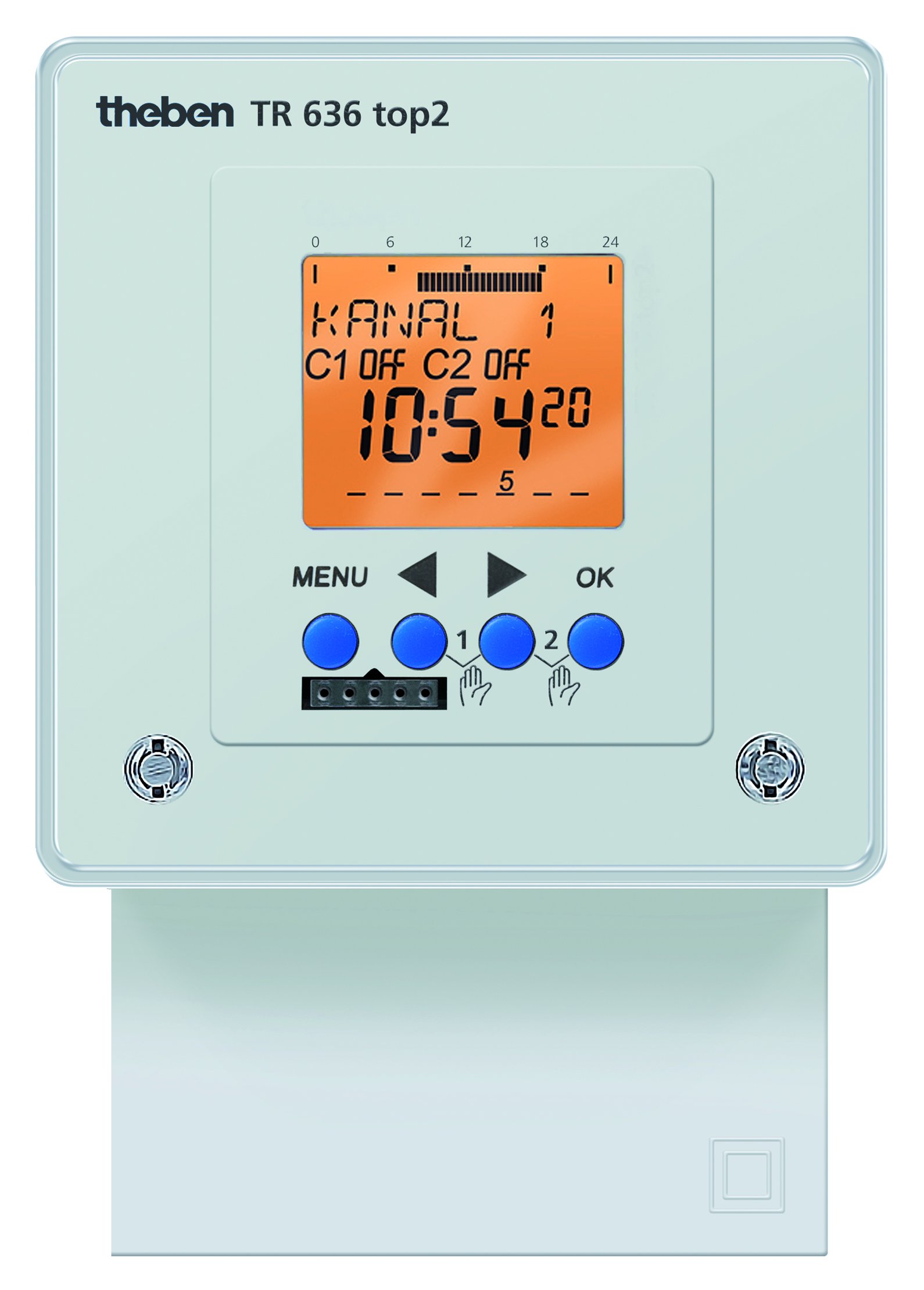 Programmateur Timeguard TR636top2 évitez le gaspillage électrique rail DIN 2x6A