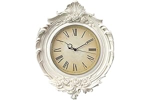 Enticing 13x11" Vintage Wall Clock for an Elegant Home Ambiance