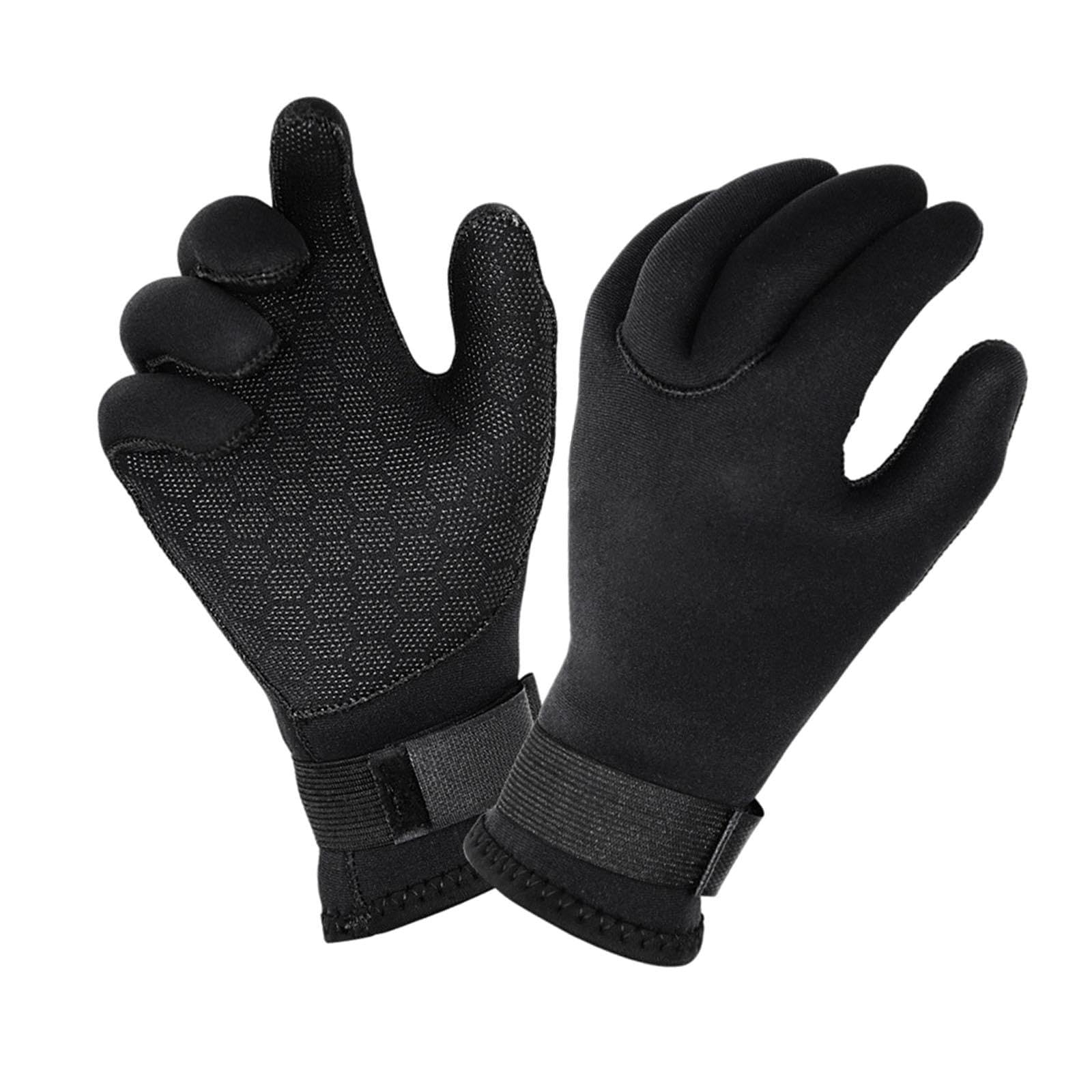 Harilla Guantes de Buceo, Guantes de Surf, Neopreno de 3 Mm, Protección de Manos, Traje de Neopreno, Guantes de Invierno (Talla L) para Deportes Acuáticos, Es