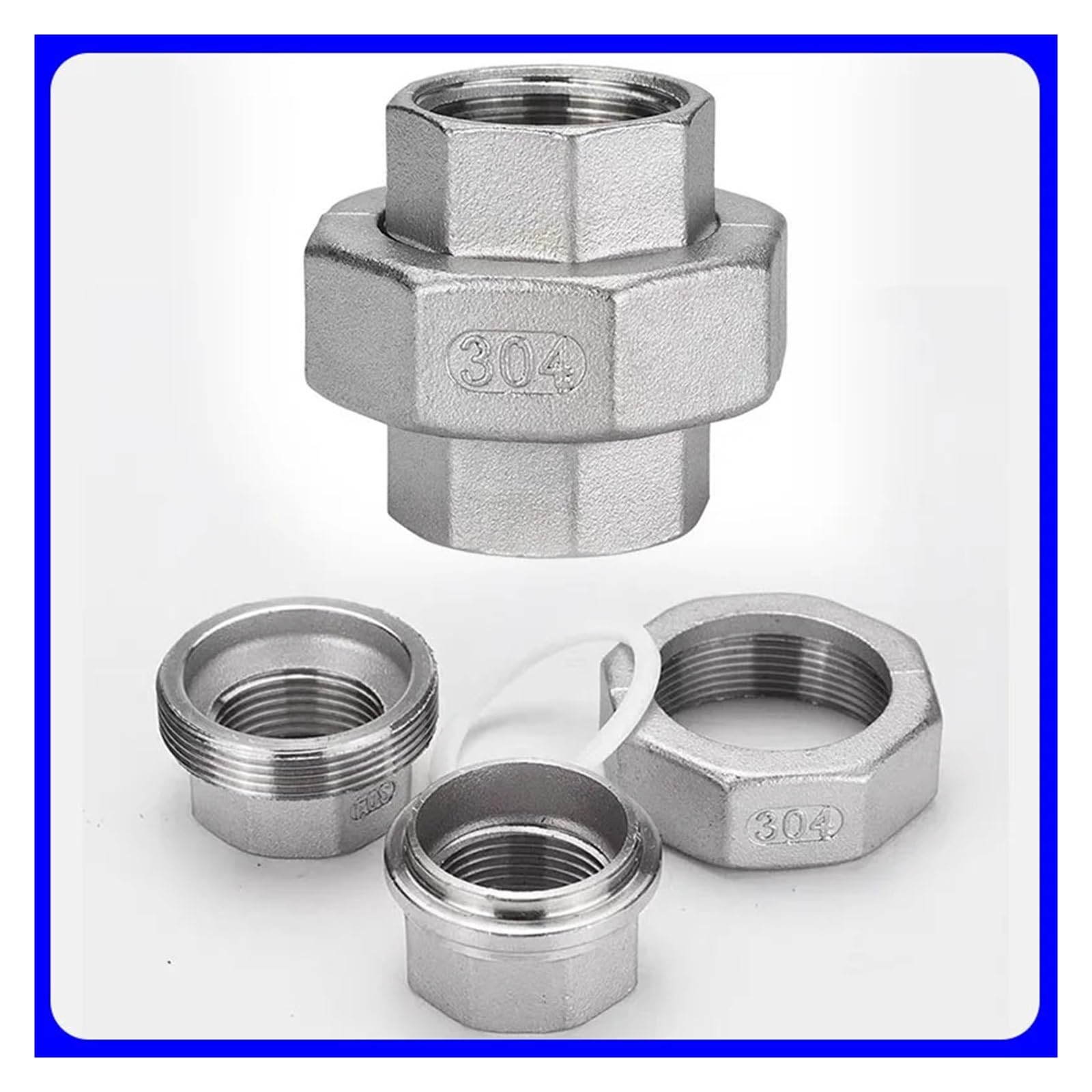 1PC 1/2 "3/4" 1 "Raccordi for Tubi In Acciaio Inox 304 Gomito Bend Tee Filo Interno Giunto Femmina Maschio Filettatura Cast Raccordo