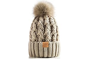 Women's Winter Ribbed Pompom Beanie: Stay Cozy and Stylish