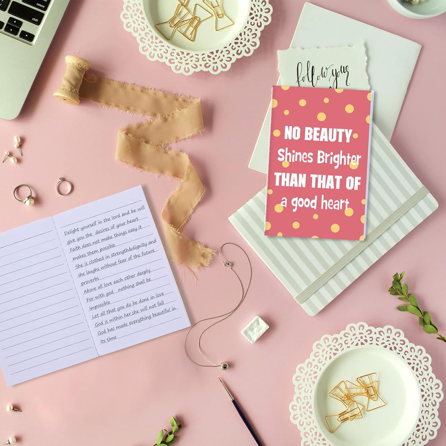 Zonon 24 Pcs Mini Inspirational Notebooks for Party Favors Pocket Notebook Bulk Gift Lined Small Colorful Mini Journal Onboarding Gift Notepad for Writing Teacher Office Coworker(Positive Style) - Image 6