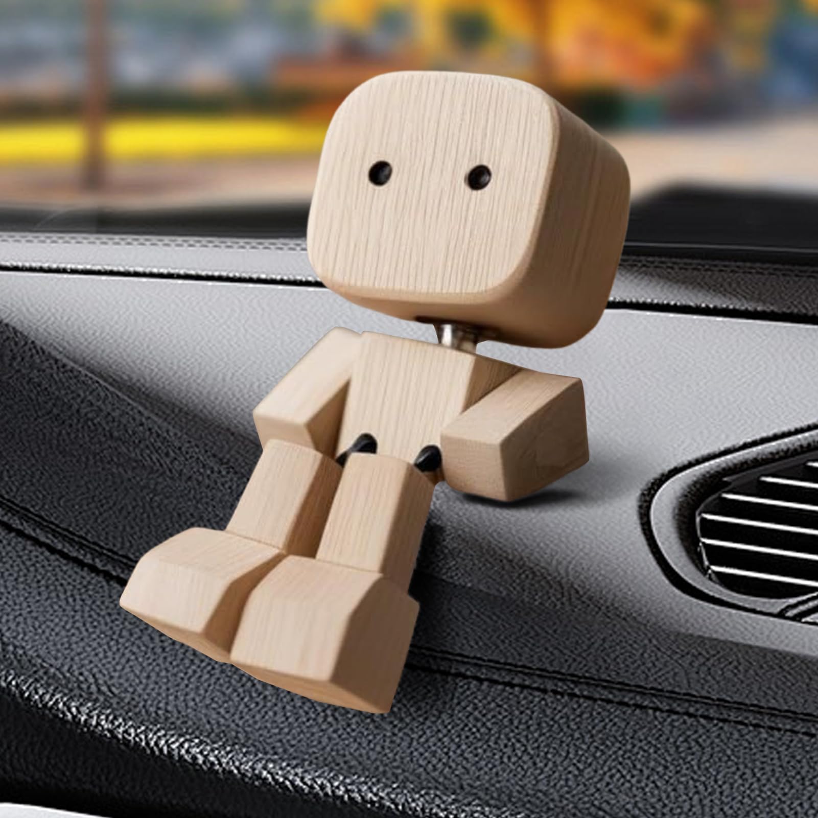 Figurine De L'homme En Bois Tremblant, Décoration Bureau D