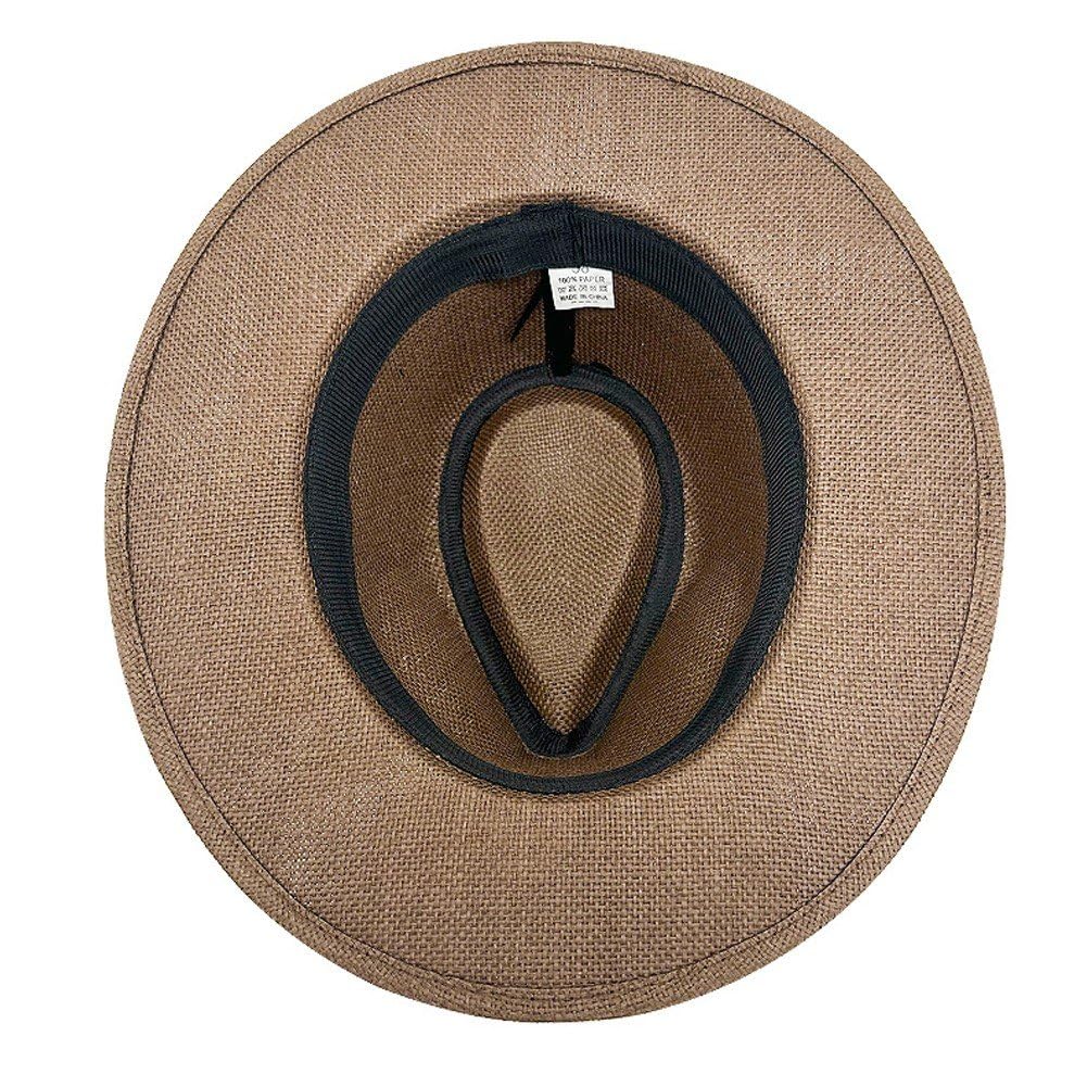 Cappelli di Paglia Panama per Uomo E, Pieghevoli, a Tesa Larga, Ideali per, per Protezione Solare Estiva dai Raggi UV.