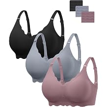 Angelhood Seamless Jelly Bras for Women Wireless Push Up T-Shirt Bra Pack