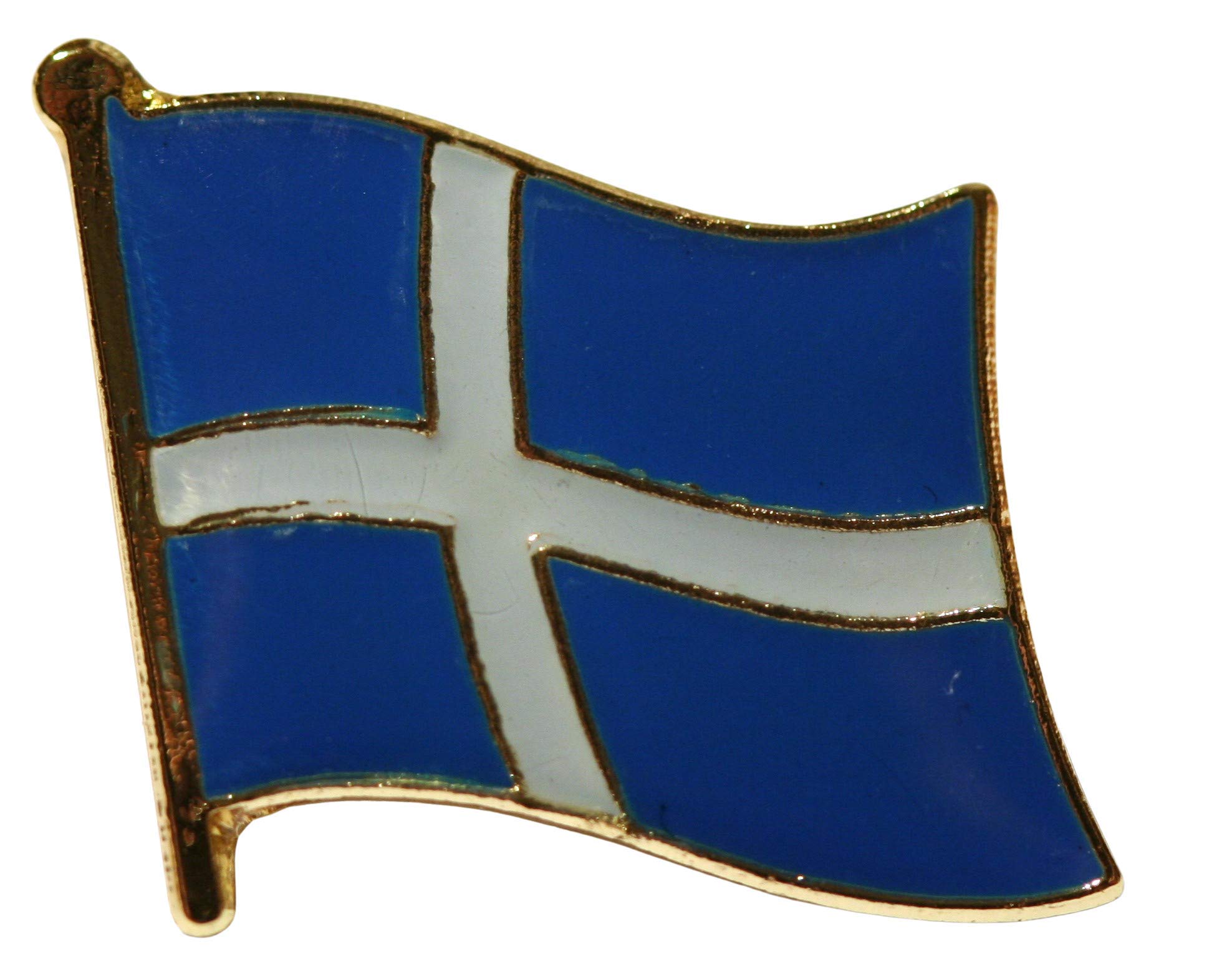 Shetland County Flag Pin Badge