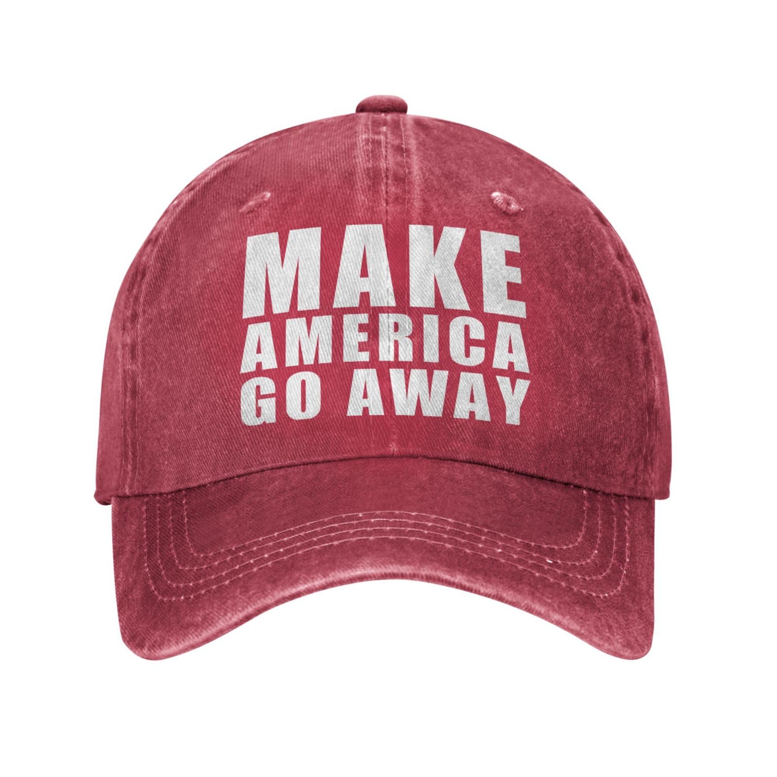 Melbrakin Make America Go Away Cap for Women's Greenland Hats for Men Red