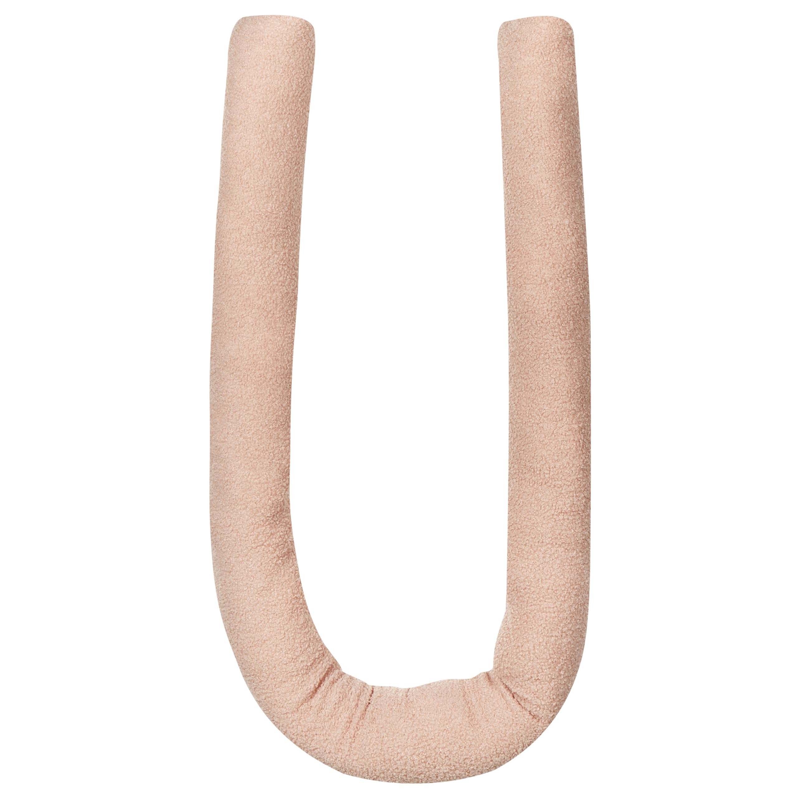Set di 2 cuscini moderni in tessuto peluche rosa 172 x 14 cm Gladiolo
