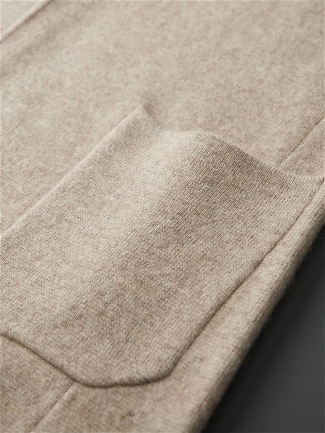 Men's 100% Cashmere Shawl Collar Cardigan Sweater Winter Thick Soft Warm Knitwear Coat with Pockets