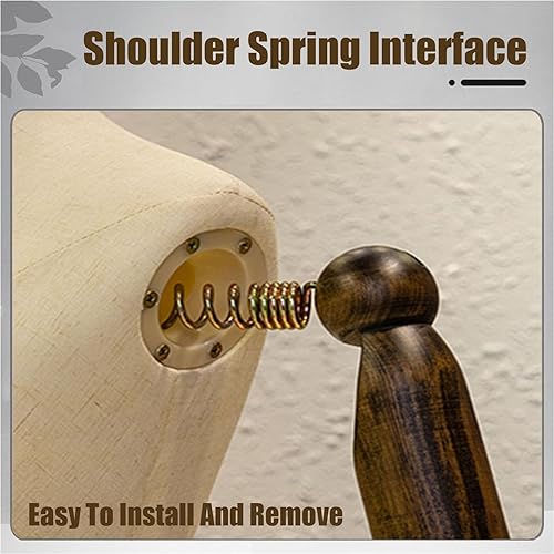 Miniatura 6 de Female Dress Form Female Mannequin Body with Wood Tripod Stand, Height Adjustable 47.2'' - 82.6'' Mannequin Tailors Dummy Torso Dress Form for Dress