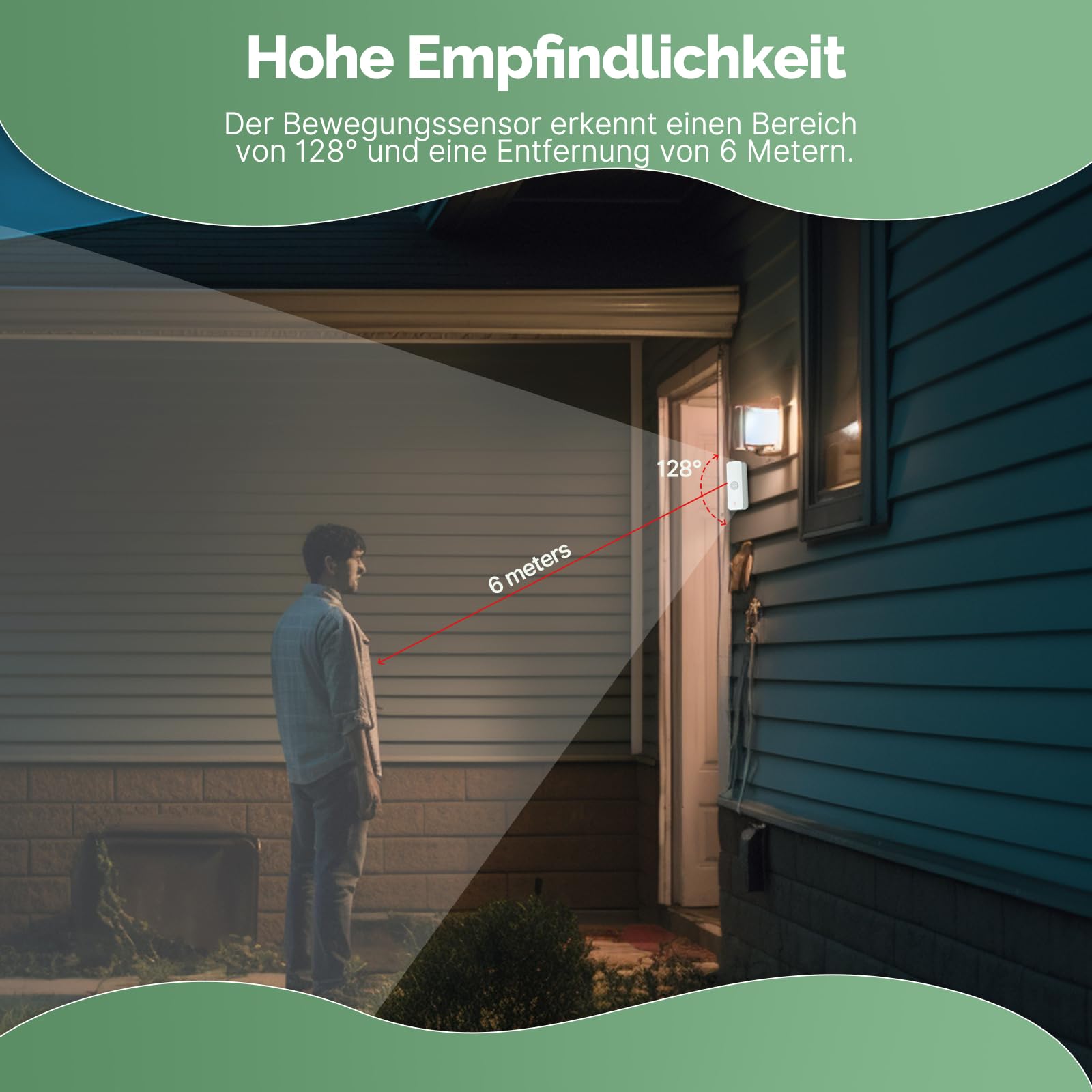 MOES WiFi Bewegungsmelder Kein Hub nötig Smart Life Tuya Alexa 4 Stück | WiFi, Kein Hub nötig, 100° PIR Winkel, Mit Lichtsensor, Smart Life, kein ZigBee