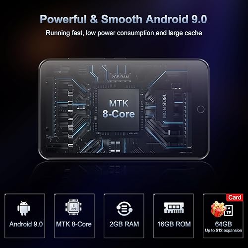 Miniatura 7 de Reproductor MP3 de 80 GB con Bluetooth y WiFi, reproductor MP4 de transmisión Android con Spotify, Tienda Music, Deezer, audible, navegador,