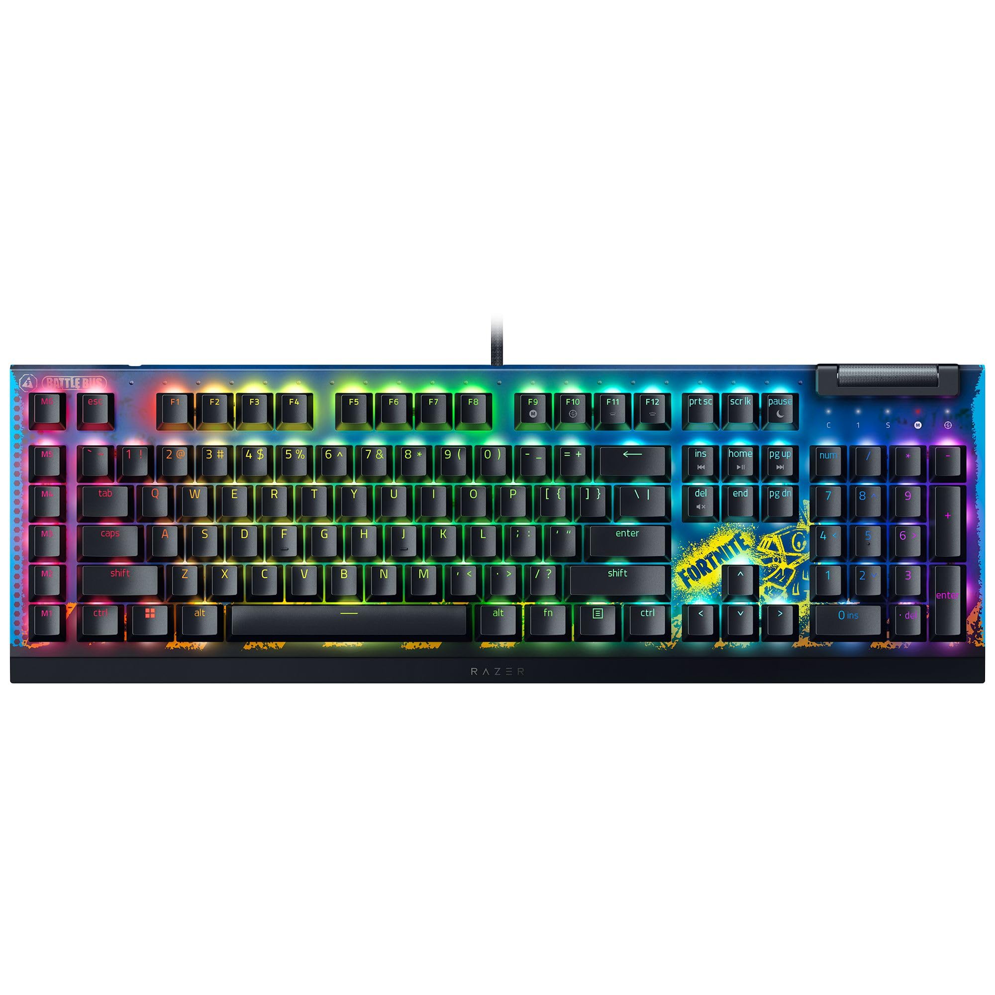 Clavier de Jeu Razer BlackWidow V4 X - Édition Fortnite avec Rétroéclairage RGB