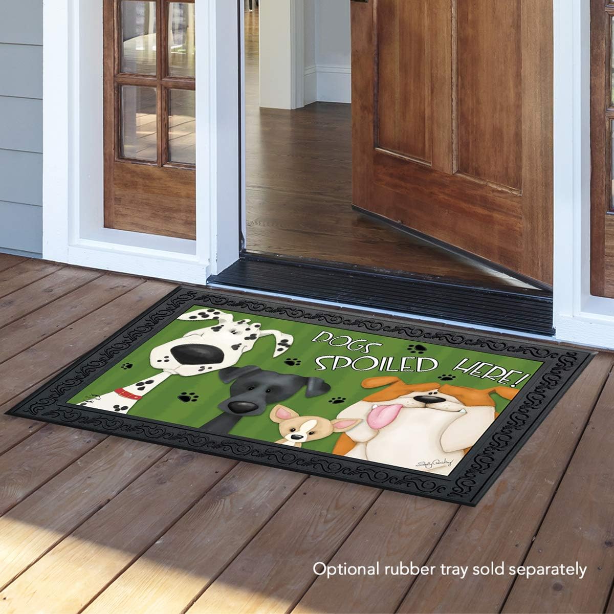 Briarwood Lane Spoiled Dogs Doormat Pets Humor Indoor/Outdoor 30 x 18