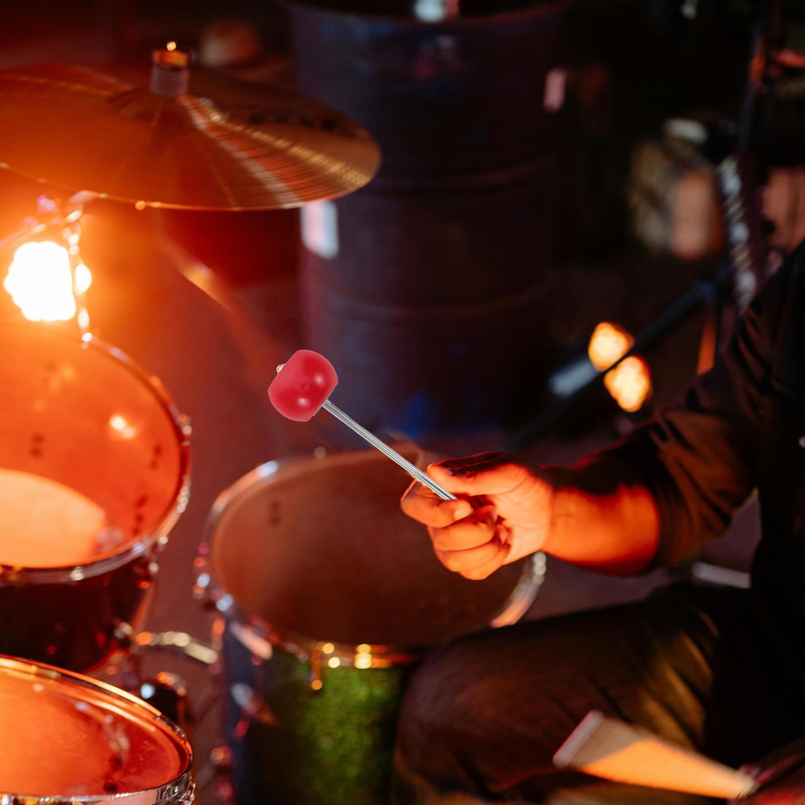 Toyvian Battente per Pedale della Batteria Testa in Legno Parte di Ricambio per Strumento Percussione Accessorio per Esibizioni Musicali Compatibile Vari Tipi di Batterie e Percussioni
