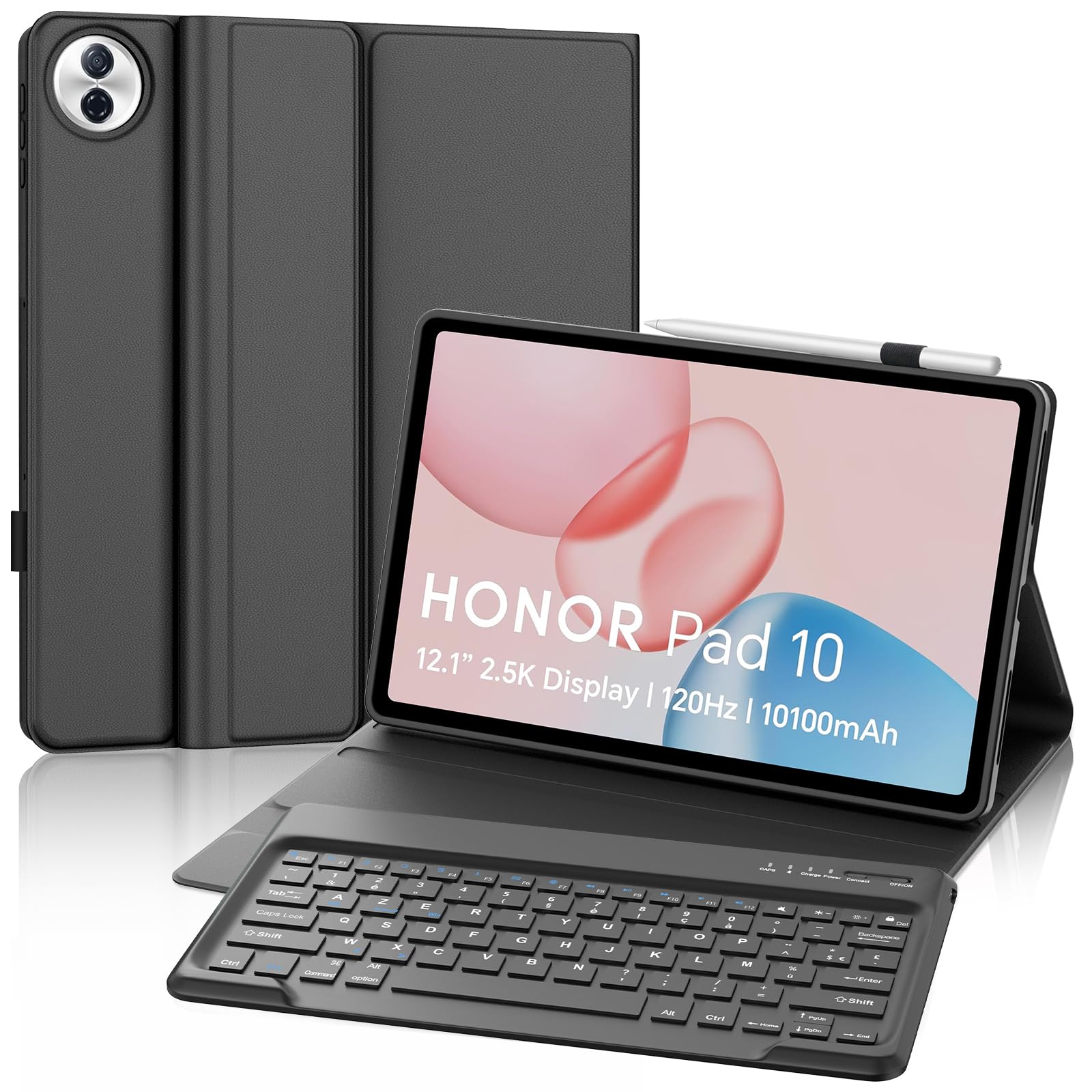 FOGARI Tastiera Bluetooth AZERTY Per Honor Pad 10 2025 – Custodia Magnetica E Portamatita - 5