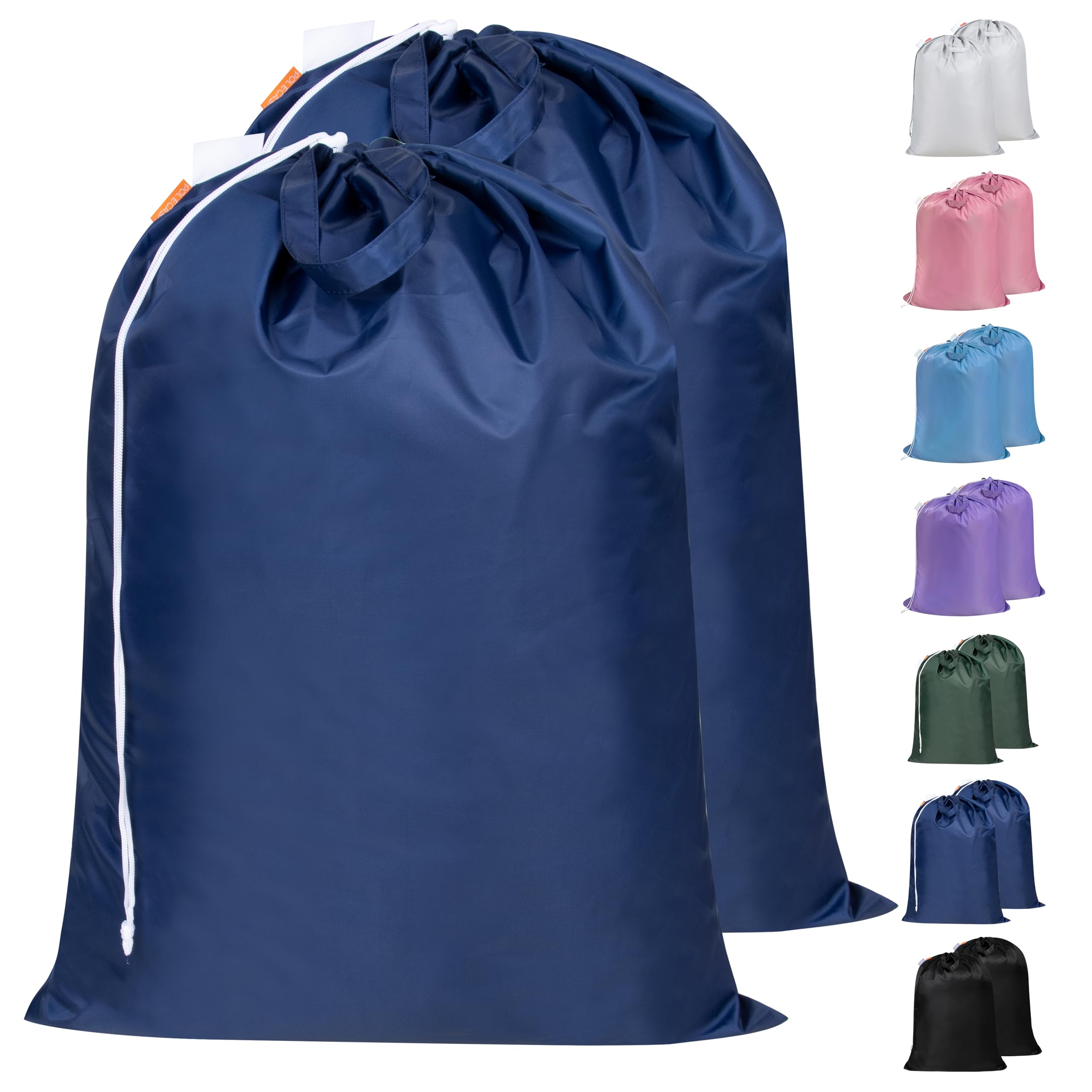 Laundry Bag- Heavy Duty Extra-Large Drawstring Bag. Rip and Tear Resistant-2Pack-28.7 x 35.5 inch -Machine Washable Laundry Liner for Laundry Hampers, Dirty Clothes Bag for College, Apartments