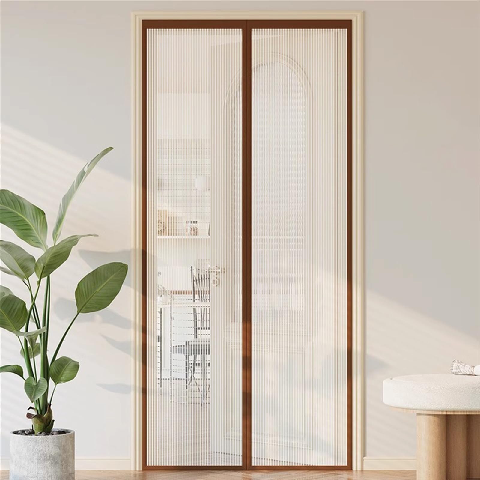 Moustiquaire porte magnétique sans perçage pour bloquer les mouches avec sa maille dense