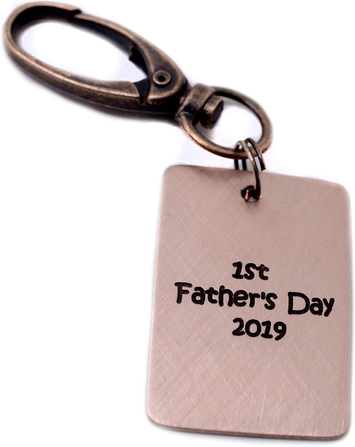 Baby's Actual Handprint or Footprint, New Mom Dad Present, Personalized Keychain, Father's Day Present