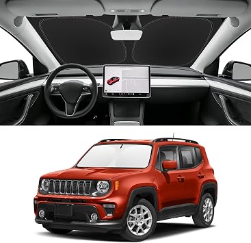 Custom Fit Windshield Sun Shade for Jeep Renegade 2015-2023