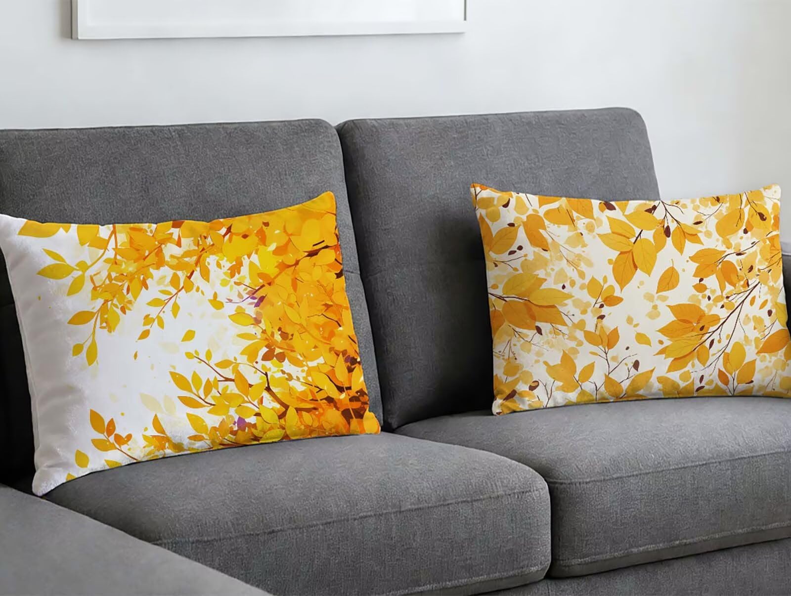 Housse de coussin orange 80x100 lot de 2 en velours pour un intérieur accueillant