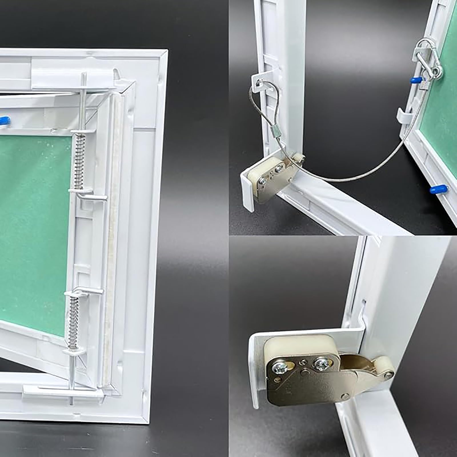 Genérico Panel de Acceso para Placas de Yeso Laminado con Marco de Aluminio: escotilla de inspección y Puerta de revisión de 400 x 400 mm para un fácil Acceso de Mantenimiento. Duradero y versátil. D