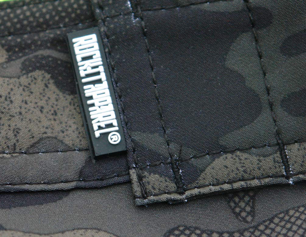 ROCK-IT Apparel® Herren Camouflage Boardshort Männer Badeshorts Badehose für den Strand Größen S-3XL Camo Grün und Grau